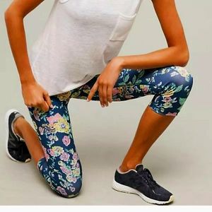 Anthropologie Pressed Flowers floral Crops Pants Pure Good XS